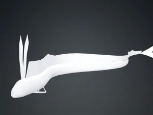 SCARICA CODA DI CAPELLI SCARICA DINOSAURO PESCE DINOSAURO CODA DI CAPELLI PESCE MODELLO 3D ANIMATO - CODA DI CAPELLI Modello 3D