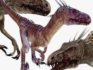 SCARICA RAPTOR MODELLO 3D ANIMATO - RAPTOR VELOCIRAPTOR DINOSAURO DINOSAURO Modello 3D