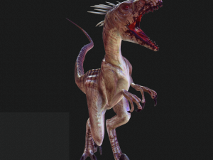 DOWNLOAD RAPTOR 3D MODEL ANIMATED - RAPTOR VELOCIRAPTOR DINOSAUR DINOSAUR 3D Модель