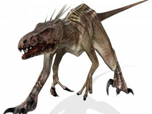 DOWNLOAD RAPTOR 3D MODEL ANIMATED - RAPTOR VELOCIRAPTOR DINOSAUR DINOSAUR 3D Модель