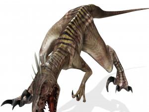 DOWNLOAD RAPTOR 3D MODEL ANIMATED - RAPTOR VELOCIRAPTOR DINOSAUR DINOSAUR 3D Модель