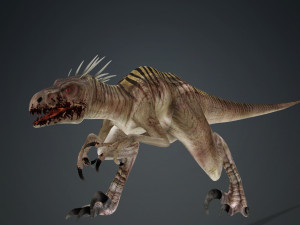 DOWNLOAD RAPTOR 3D MODEL ANIMATED - RAPTOR VELOCIRAPTOR DINOSAUR DINOSAUR 3D Модель