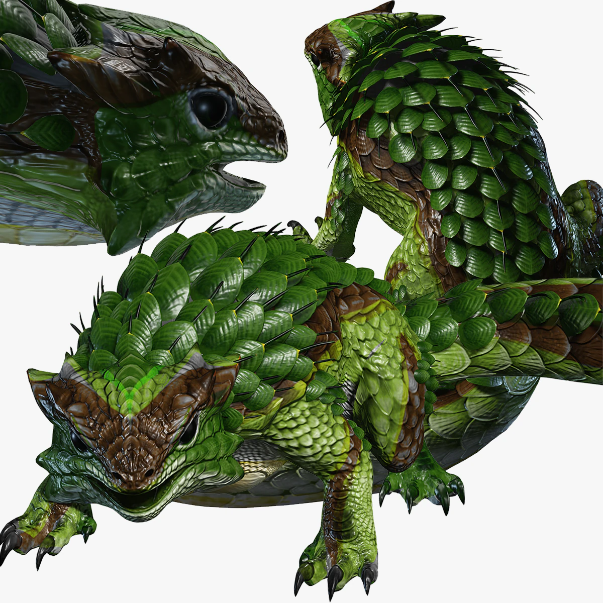 DINOSAUR REPTILE DOWNLOAD SPINEYLIZARD 3D MODEL SPINEYLIZARD CHARMANDER LIZARD DINOSAUR 3D Model .c4d .max .obj .3ds .fbx .stl .blend 