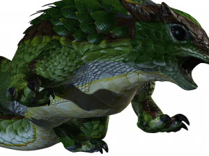 DINOSAUR REPTILE DOWNLOAD SPINEYLIZARD 3D MODEL SPINEYLIZARD CHARMANDER LIZARD DINOSAUR 3D Model