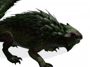 DINOSAUR REPTILE DOWNLOAD SPINEYLIZARD 3D MODEL SPINEYLIZARD CHARMANDER LIZARD DINOSAUR 3D Model