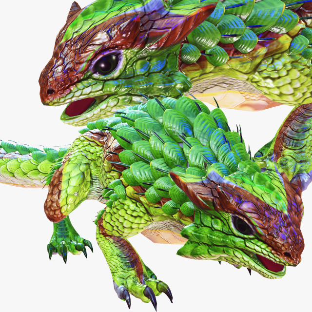 DINOSAUR DOWNLOAD SPINEYLIZARD 3D MODEL REPTILE EVIL MONSTER SPINEYLIZARD ANIMATED PREHISTORIC 3D Model .c4d .max .obj .3ds .fbx .stl .blend 