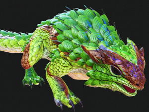 DINOSAUR DOWNLOAD SPINEYLIZARD 3D MODEL REPTILE EVIL MONSTER SPINEYLIZARD ANIMATED PREHISTORIC 3D Model