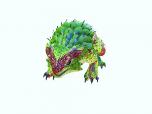 DINOSAUR DOWNLOAD SPINEYLIZARD 3D MODEL REPTILE EVIL MONSTER SPINEYLIZARD ANIMATED PREHISTORIC 3D Model