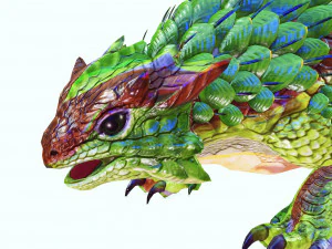 DINOSAUR DOWNLOAD SPINEYLIZARD 3D MODEL REPTILE EVIL MONSTER SPINEYLIZARD ANIMATED PREHISTORIC 3D Model