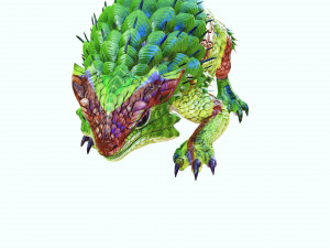 DINOSAUR DOWNLOAD SPINEYLIZARD 3D MODEL REPTILE EVIL MONSTER SPINEYLIZARD ANIMATED PREHISTORIC 3D Model