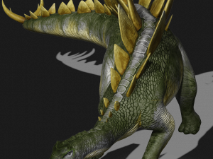 DINOSAUR DOWNLOAD STEGOSAURUS 3D MODEL STEGO ANIMATED STEGOSAURUS DINOSAUR RAPTOR MONSTER EVIL Modelo 3D