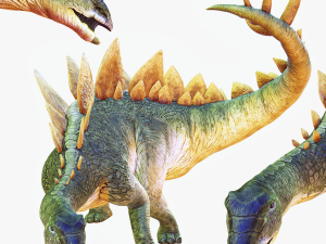 DINOSAUR DOWNLOAD STEGOSAURUS 3D MODEL STEGOSAURUS DINOSAUR DINOSAUR 3D RAPTOR monster 3D-Modell