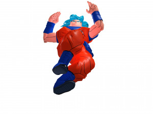 DRAGON BALL GOKU 3D MODEL RIGGED GOKU GIRL GIRL GOKU BOY super saiyan blue 3D Model