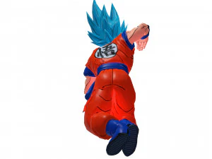DRAGON BALL GOKU MODELLO 3D RIGGED GOKU GIRL GIRL GOKU BOY super saiyan blu Modello 3D