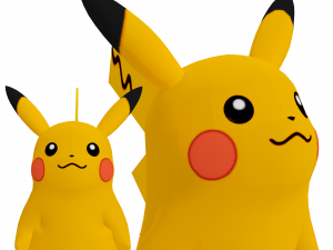 PIKACHU POKMON PIKACHU 3D MODEL RIGGED PIKACHU DINOSAUR POKMON POKMON 3D 模型