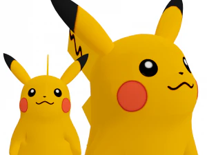 PIKACHU POKEMON PIKACHU MODELLO 3D RIGGED PIKACHU DINOSAURO POKEMON POKEMON Modello 3D