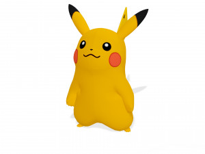 PIKACHU POKMON PIKACHU 3D MODEL RIGGED PIKACHU DINOSAUR POKMON POKMON 3D 모델