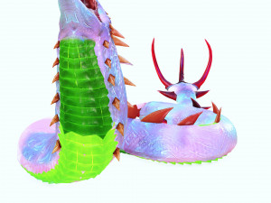DOWNLOAD BASILIK 3D MODEL ANIMAL PYTHON BASILIK FANTASY DINOSAUR RAPTOR SNAKE DEMON DEVIL REPTILE 3D Model