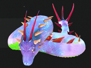 DOWNLOAD BASILIK 3D MODEL ANIMAL PYTHON BASILIK FANTASY DINOSAUR RAPTOR SNAKE DEMON DEVIL REPTILE 3D Model