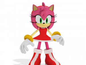 AMY ROSE SONIC AMY ROSE MODELLO 3D RIGGED AMY ROSE DRAGO DINOSAURO POKMON SONIC PET AMY ROSE TEDDY Modello 3D