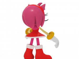AMY ROSE SONIC AMY ROSE 3D MODEL RIGGED AMY ROSE DRAGON DINOSAUR POKMON SONIC PET AMY ROSE TEDDY 3D Model