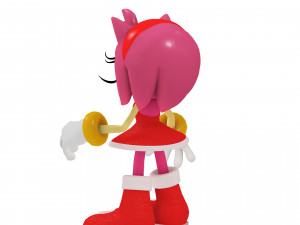 AMY ROSE SONIC AMY ROSE 3D MODEL RIGGED AMY ROSE DRAGON DINOSAUR POKMON SONIC PET AMY ROSE TEDDY 3D Model