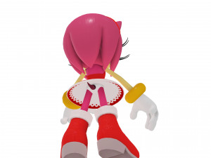 AMY ROSE SONIC AMY ROSE 3D MODEL RIGGED AMY ROSE DRAGON DINOSAUR POKMON SONIC PET AMY ROSE TEDDY 3D Model