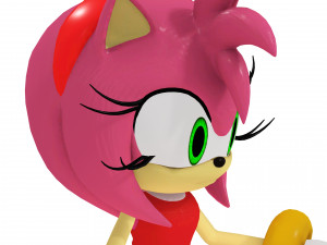 AMY ROSE SONIC AMY ROSE 3D MODEL RIGGED AMY ROSE DRAGON DINOSAUR POKMON SONIC PET AMY ROSE TEDDY 3D Model