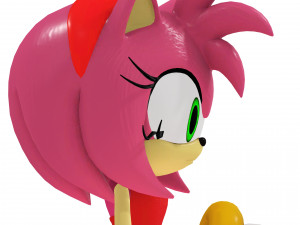 AMY ROSE SONIC AMY ROSE 3D MODEL RIGGED AMY ROSE DRAGON DINOSAUR POKMON SONIC PET AMY ROSE TEDDY 3D Model
