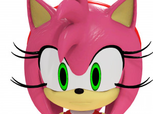 AMY ROSE SONIC AMY ROSE 3D MODEL RIGGED AMY ROSE DRAGON DINOSAUR POKMON SONIC PET AMY ROSE TEDDY 3D Model