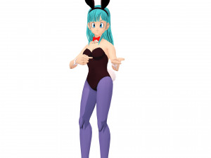 DRAGON BALL LEGENDA BULMA 3D MODEL RIGGED GIRL WOMAN DINOSAUR DRAGON BALL Z LEGENDA BULMA GOKU 3D Модель