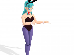 DRAGON BALL LEGENDA BULMA 3D MODEL RIGGED GIRL WOMAN DINOSAUR DRAGON BALL Z LEGENDA BULMA GOKU 3D Модель