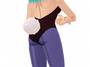 DRAGON BALL LEGENDA BULMA 3D MODEL RIGGED GIRL WOMAN DINOSAUR DRAGON BALL Z LEGENDA BULMA GOKU 3D Model