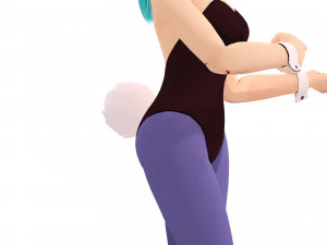 DRAGON BALL LEGENDA BULMA 3D MODEL RIGGED GIRL WOMAN DINOSAUR DRAGON BALL Z LEGENDA BULMA GOKU 3D Model