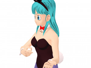 DRAGON BALL LEGENDA BULMA 3D MODEL RIGGED GIRL WOMAN DINOSAUR DRAGON BALL Z LEGENDA BULMA GOKU 3D Модель