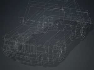 4 CARTOON CARS COLLECTION LOW POLY CAR AMBULANCE POLICE SEDAN HATCHBACK WHEELS Model 3D