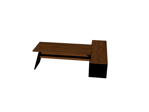FURNITURE LADDER TABLE WOODEN SHELF OFFICE FURNITURE Z WAREHOUSE DESK Modèle 3D