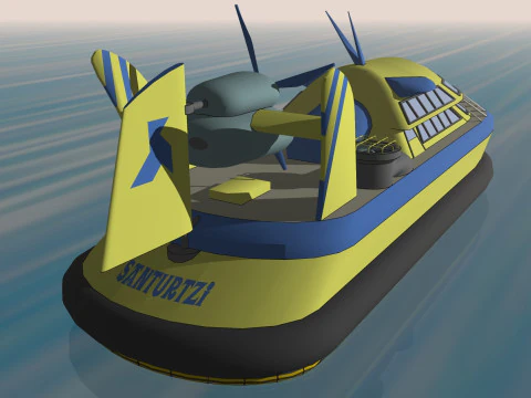 BARCA NAVE MILLE SOLEGGIATO FORESTA ERBA TERRA VOLANO ACQUA MARE FIUME CANDELA Modello 3D