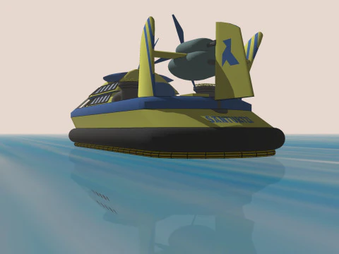 BARCA NAVE MILLE SOLEGGIATO FORESTA ERBA TERRA VOLANO ACQUA MARE FIUME CANDELA Modello 3D