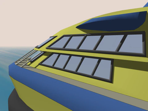 BARCA NAVE MILLE SOLEGGIATO FORESTA ERBA TERRA VOLANO ACQUA MARE FIUME CANDELA Modello 3D