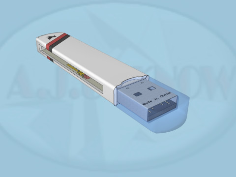 USB MEMORY COMPUTER TV HOME APPLIANCES 3 ELECTRONIC FURNITURE 3D Model
