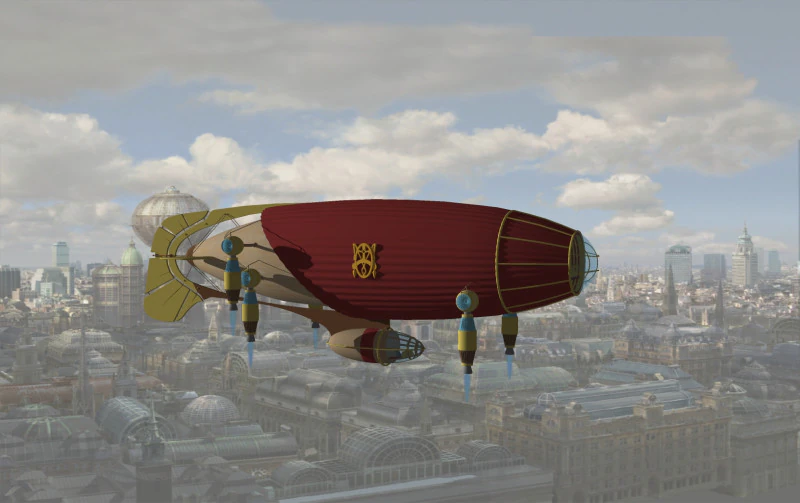 PALLONCINO PALLONCINO VOLANTE AEREO PALLONE NAVE 1 BARCA CORDE VELE FLOTTA VEICOLO MODELLO 3D Modello 3D .c4d .max .obj .3ds .fbx .stl .blend 