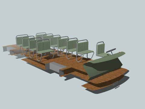 TROLLEYBUS BUS TRAIN VEHICLE TRUCK CAR FOREST CITY LAND TRANVIA TRAM RIFLE SOLDIER WORLD WAR CHAINS Model 3D