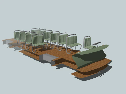 FILOBUS BUS TRENO VEICOLO CAMION AUTO FORESTA CITT&Agrave; TERRA TRANVIA TRAM FUCILE SOLDATO GUERRA MONDIALE CATENE Modello 3D