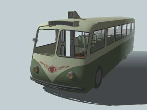 FILOBUS BUS TRENO VEICOLO CAMION AUTO FORESTA CITT&Agrave; TERRA TRANVIA TRAM FUCILE SOLDATO GUERRA MONDIALE CATENE Modello 3D