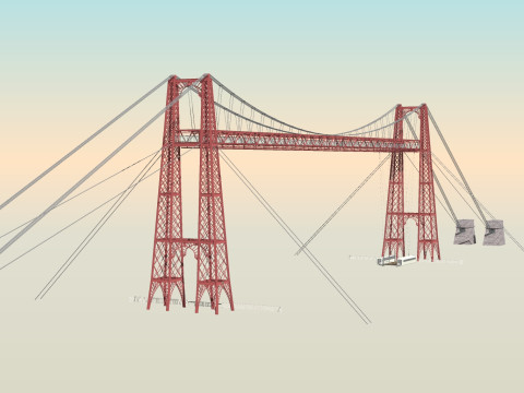 BROOKLYN BRIDGE VEHICLE TRUCK CAR FOREST ROAD LAND STAIRS RIFLE PLATFORM WORLD WAR CHAINS CHAIN FL 3D Model