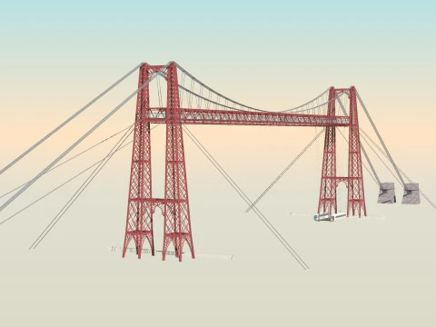 PONTE DI BROOKLYN VEICOLO CAMION AUTO STRADA FORESTALE TERRA SCALE FUCILE PIATTAFORMA GUERRA MONDIALE CATENE CATENA FL Modello 3D