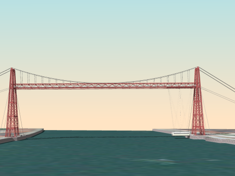 BROOKLYN BRIDGE VEHICLE TRUCK CAR FOREST ROAD LAND STAIRS RIFLE PLATFORM WORLD WAR CHAINS CHAIN FL 3D Model