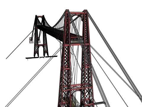 BROOKLYN BRIDGE VEHICLE TRUCK CAR FOREST ROAD LAND STAIRS RIFLE PLATFORM WORLD WAR CHAINS CHAIN FL 3D Model