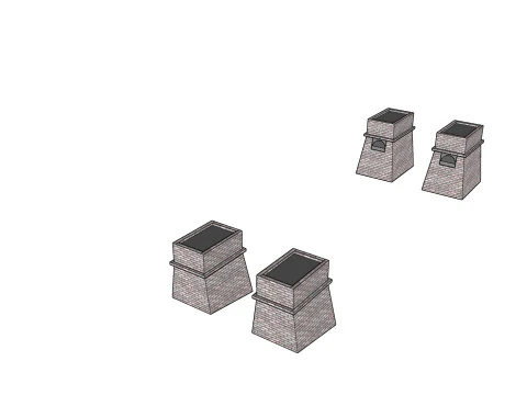 PONTE DI BROOKLYN VEICOLO CAMION AUTO STRADA FORESTALE TERRA SCALE FUCILE PIATTAFORMA GUERRA MONDIALE CATENE CATENA FL Modello 3D